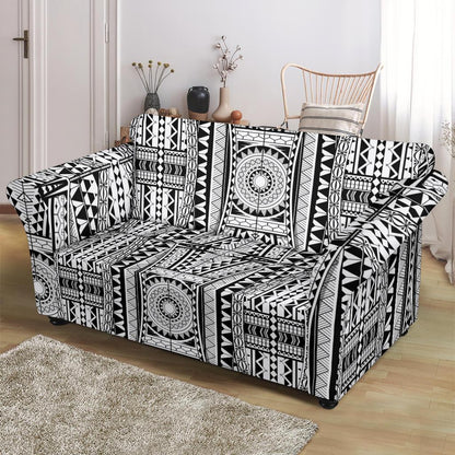 Polynesian Tattoo Design Loveseat Slipcover-JTAMIGO.COM