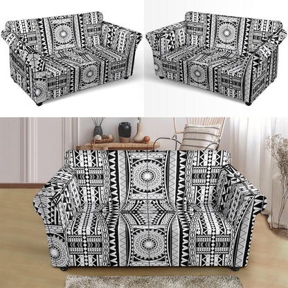 Polynesian Tattoo Design Loveseat Slipcover-JTAMIGO.COM
