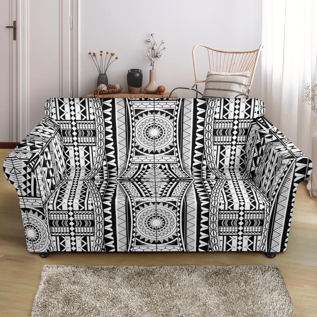 Polynesian Tattoo Design Loveseat Slipcover-JTAMIGO.COM