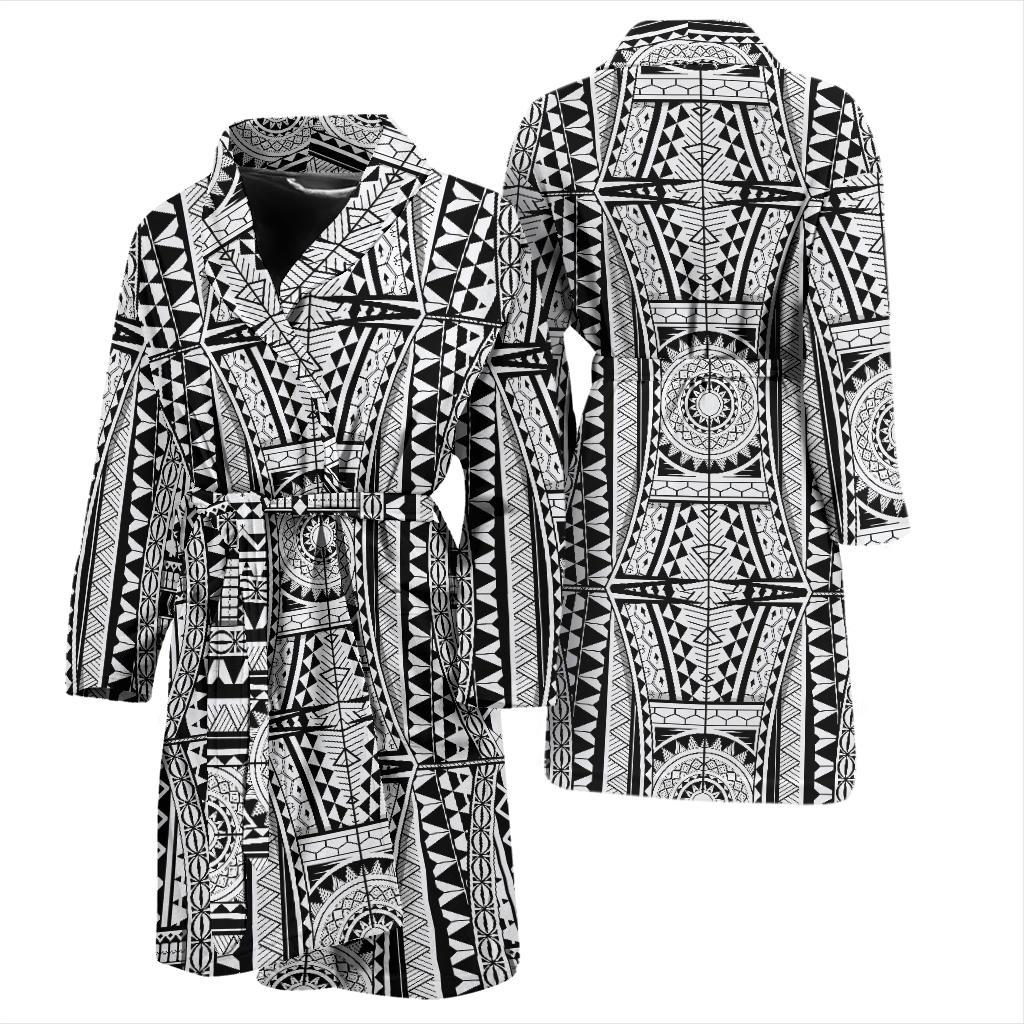 Polynesian Tattoo Design Men Bath Robe-JTAMIGO.COM
