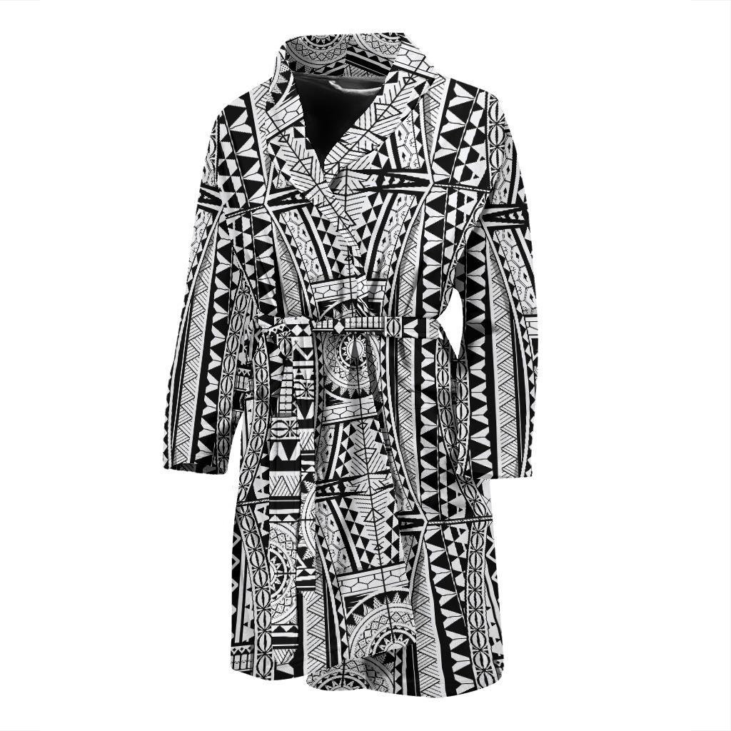 Polynesian Tattoo Design Men Bath Robe-JTAMIGO.COM