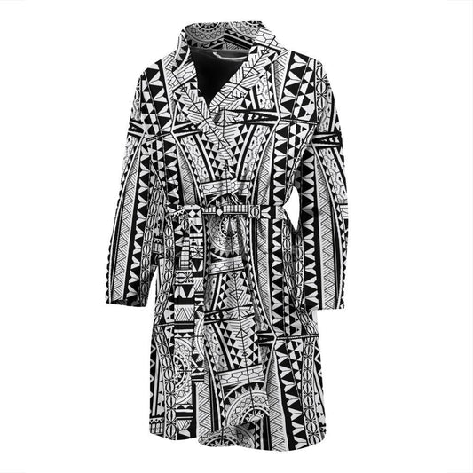Polynesian Tattoo Design Men Bath Robe-JTAMIGO.COM