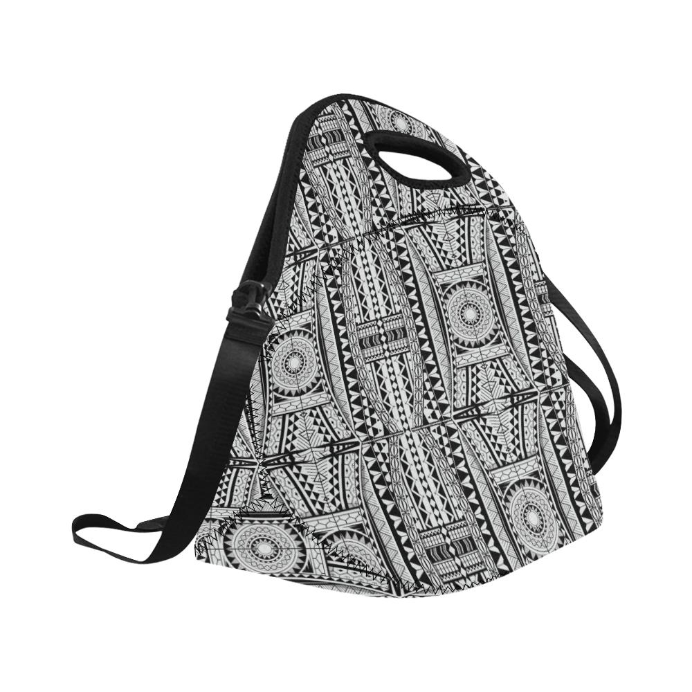 Polynesian Tattoo Design Neoprene Lunch Bag (Model 1669)(Large)-JTAMIGO.COM