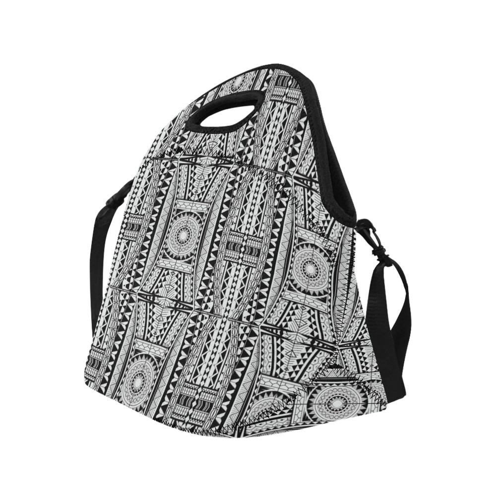 Polynesian Tattoo Design Neoprene Lunch Bag (Model 1669)(Large)-JTAMIGO.COM