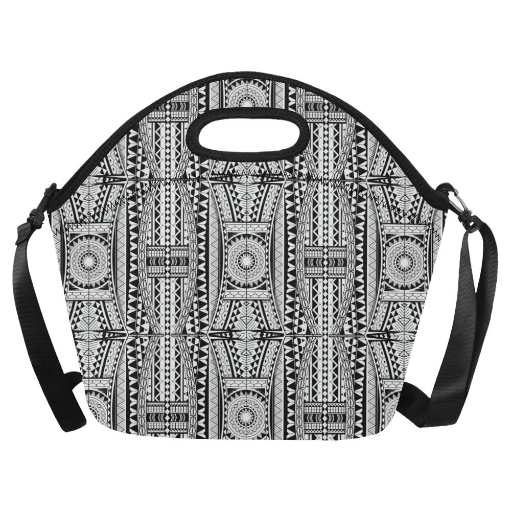 Polynesian Tattoo Design Neoprene Lunch Bag (Model 1669)(Large)-JTAMIGO.COM
