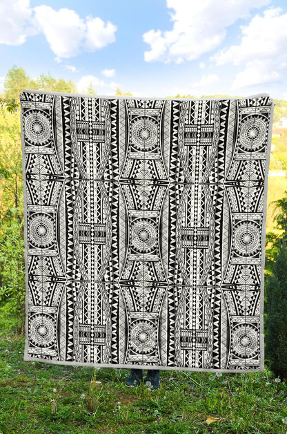 Polynesian Tattoo Design Premium Quilt-JTAMIGO.COM