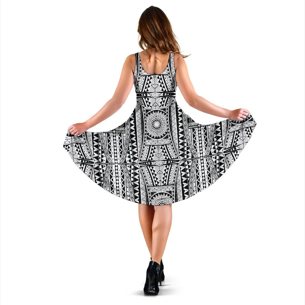 Polynesian Tattoo Design Sleeveless Dress