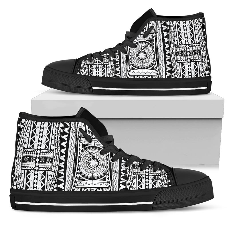 Polynesian Tattoo Design Women High Top Shoes