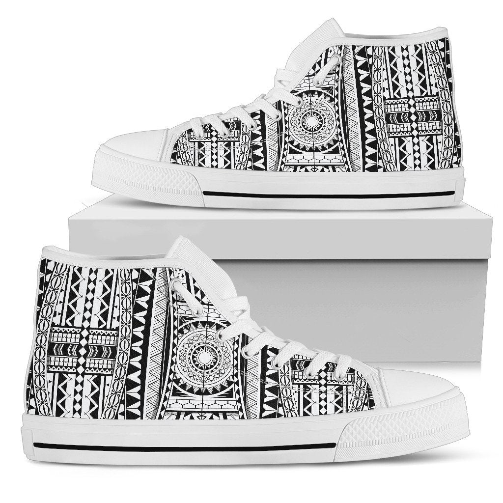 Polynesian Tattoo Design Women High Top Shoes