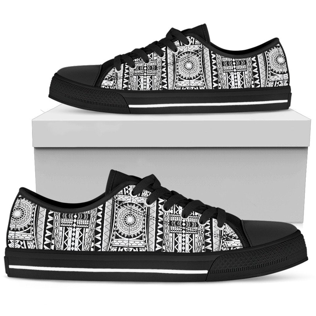 Polynesian Tattoo Design Women Low Top Shoes-JTAMIGO.COM