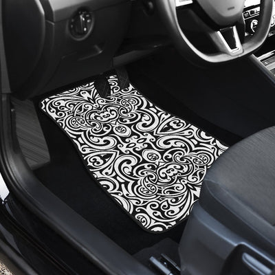 Polynesian Tattoo Pattern Car Floor Mats