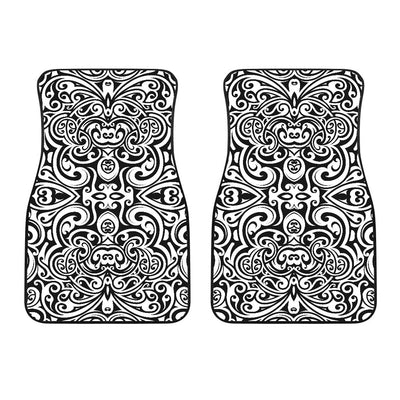 Polynesian Tattoo Pattern Car Floor Mats