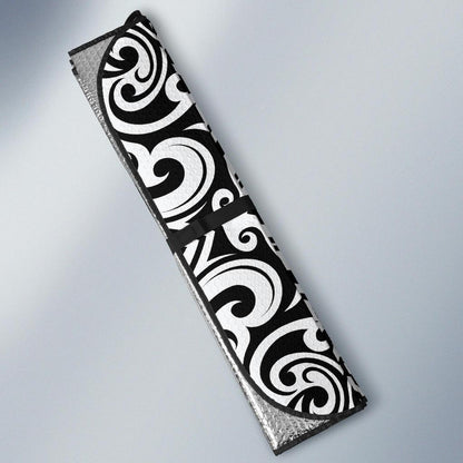 Polynesian Tattoo Pattern Car Sun Shade For Windshield