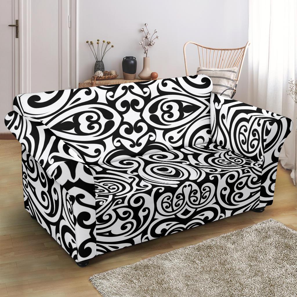 Polynesian Tattoo Pattern Loveseat Slipcover-JTAMIGO.COM