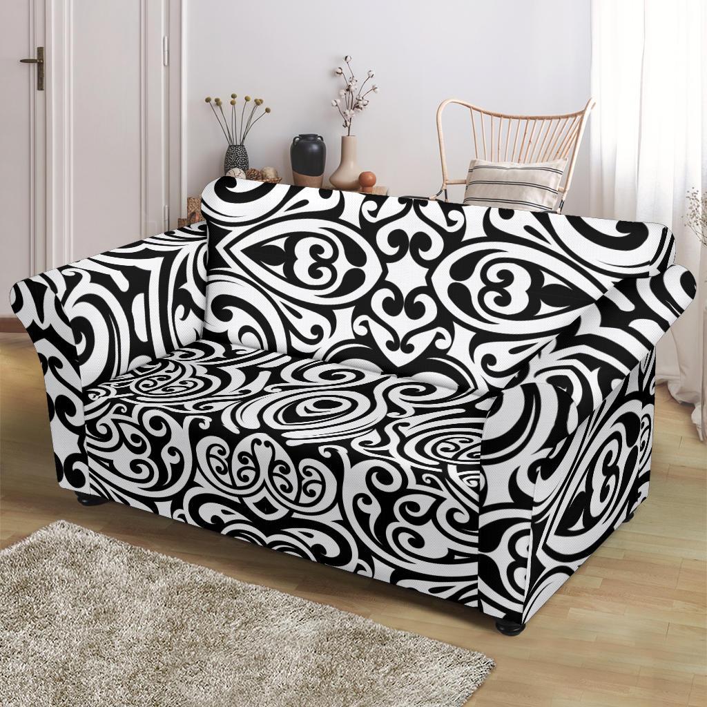 Polynesian Tattoo Pattern Loveseat Slipcover-JTAMIGO.COM