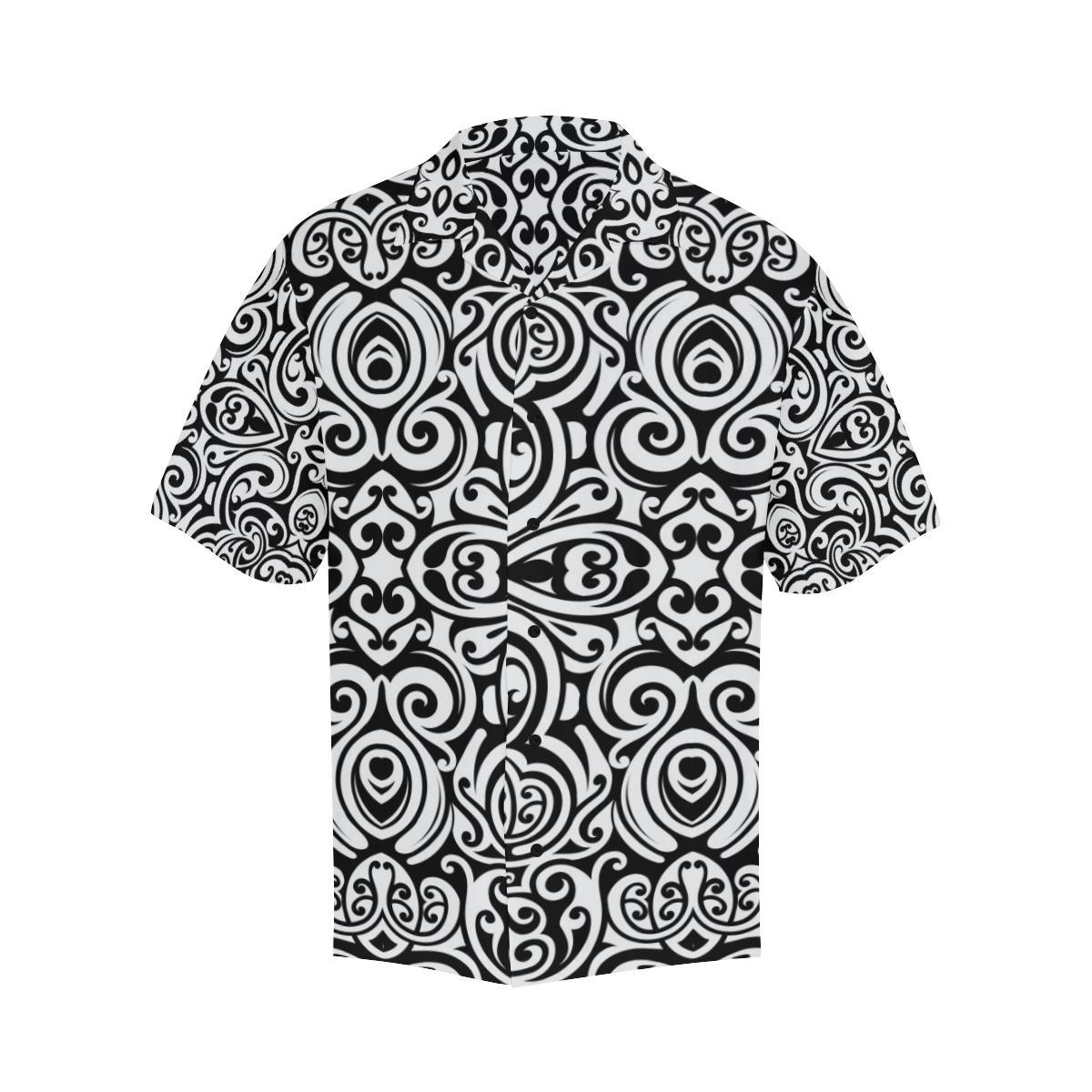 Polynesian Tattoo Pattern Men Aloha Hawaiian Shirt