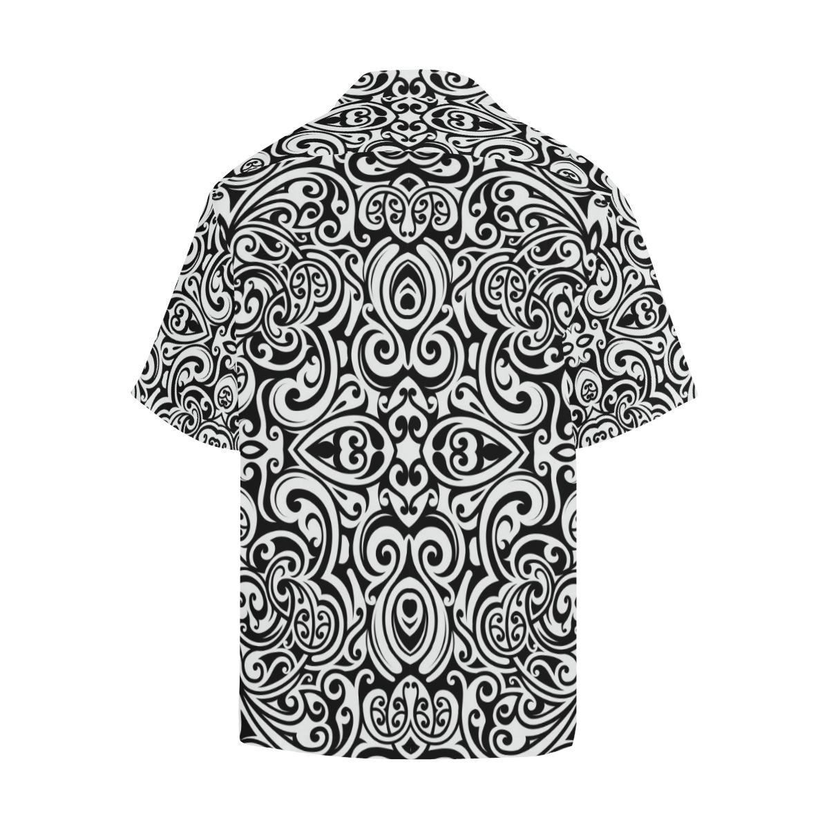 Polynesian Tattoo Pattern Men Aloha Hawaiian Shirt