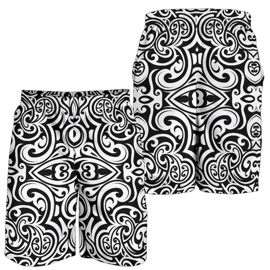 Polynesian Tattoo Pattern Mens Shorts-JTAMIGO.COM