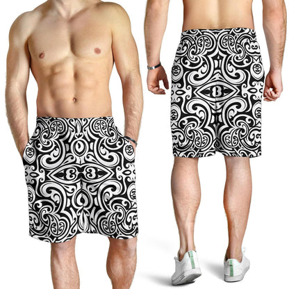 Polynesian Tattoo Pattern Mens Shorts-JTAMIGO.COM