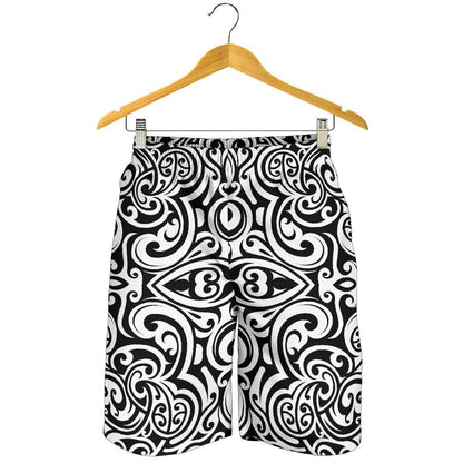 Polynesian Tattoo Pattern Mens Shorts-JTAMIGO.COM