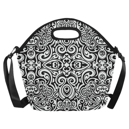 Polynesian Tattoo Pattern Neoprene Lunch Bag (Model 1669)(Large)-JTAMIGO.COM