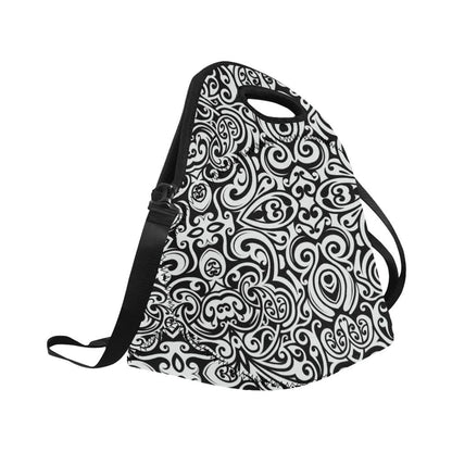 Polynesian Tattoo Pattern Neoprene Lunch Bag (Model 1669)(Large)-JTAMIGO.COM