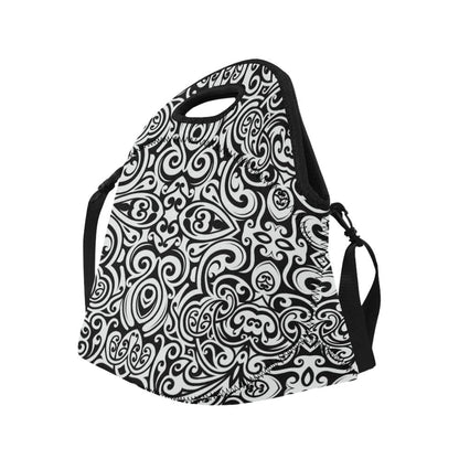 Polynesian Tattoo Pattern Neoprene Lunch Bag (Model 1669)(Large)-JTAMIGO.COM