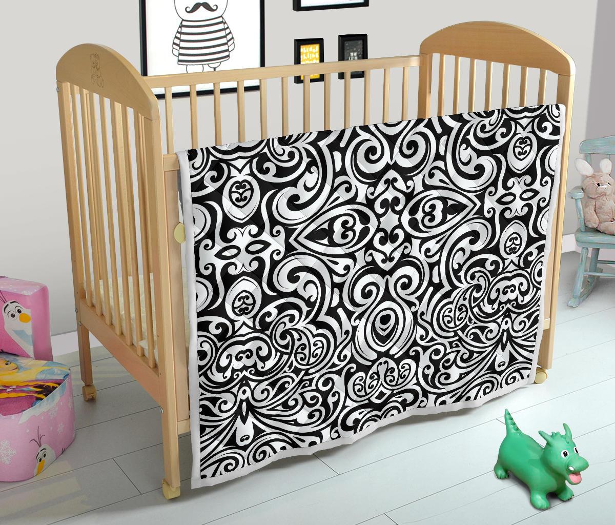 Polynesian Tattoo Pattern Premium Quilt-JTAMIGO.COM