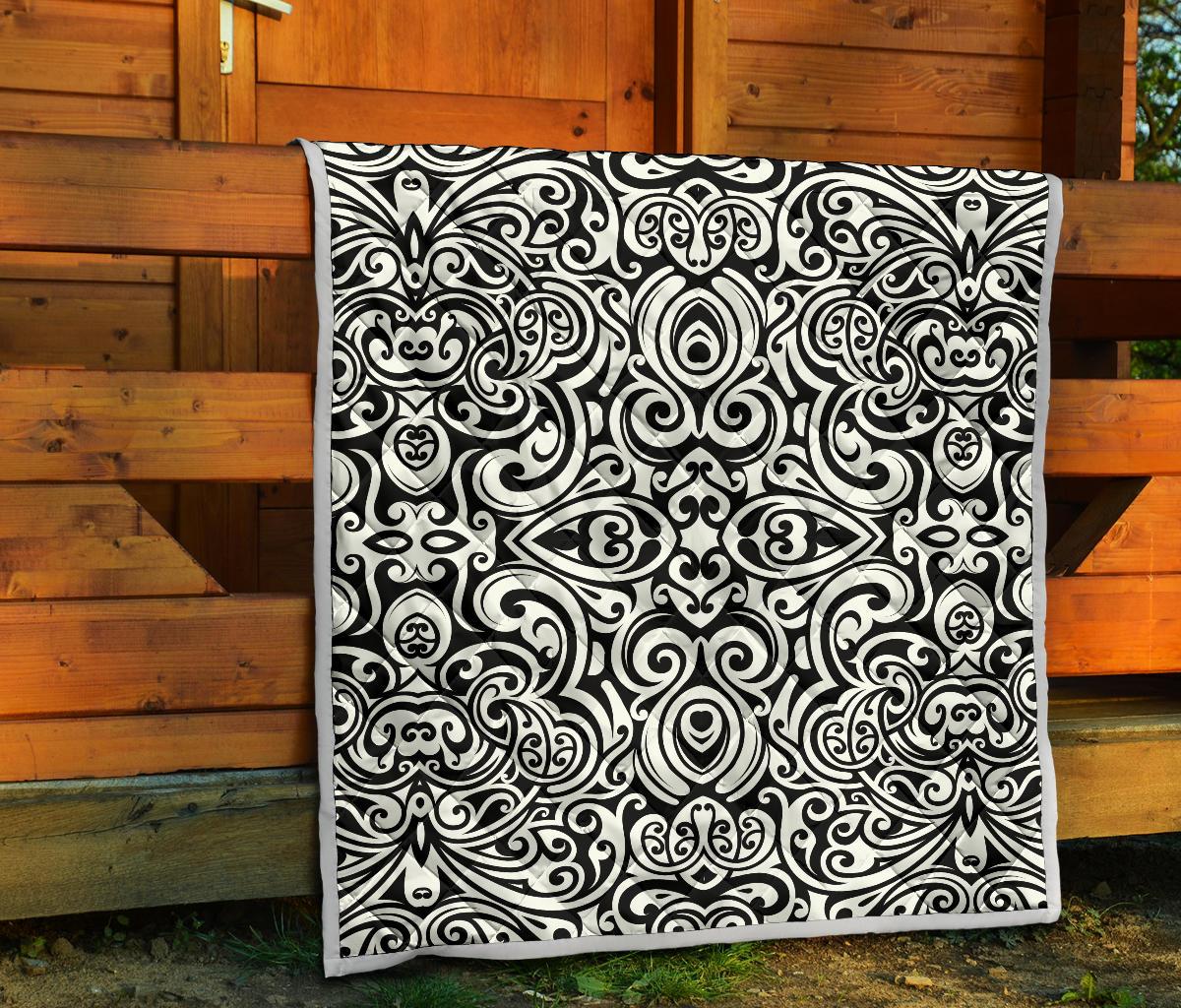 Polynesian Tattoo Pattern Premium Quilt-JTAMIGO.COM