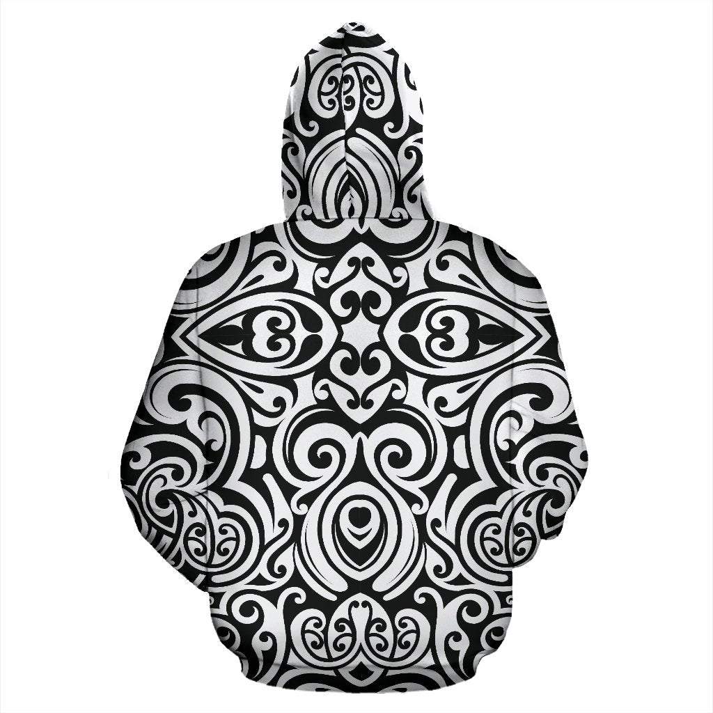 Polynesian Tattoo Pattern Pullover Hoodie