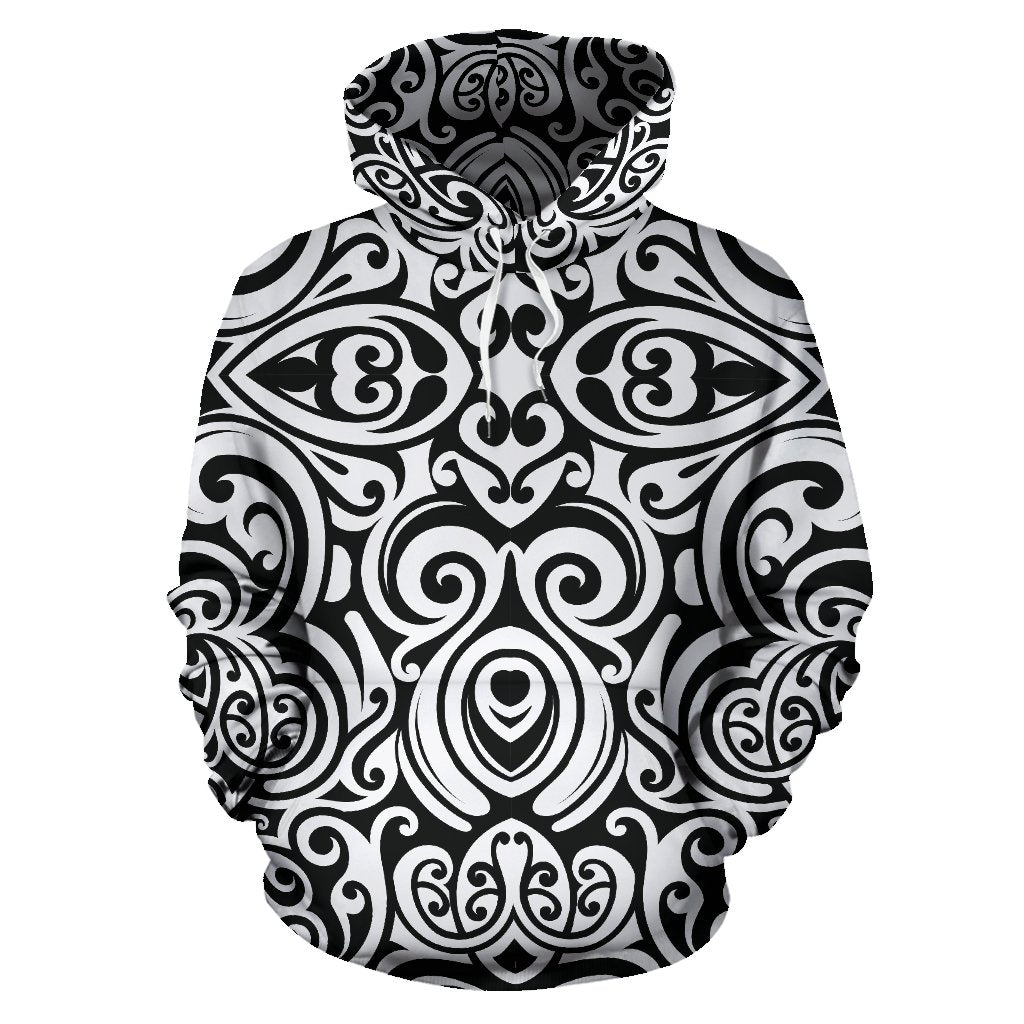 Polynesian Tattoo Pattern Pullover Hoodie