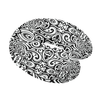 Polynesian Tattoo Pattern U-Shaped Travel Neck Pillow-JTAMIGO.COM