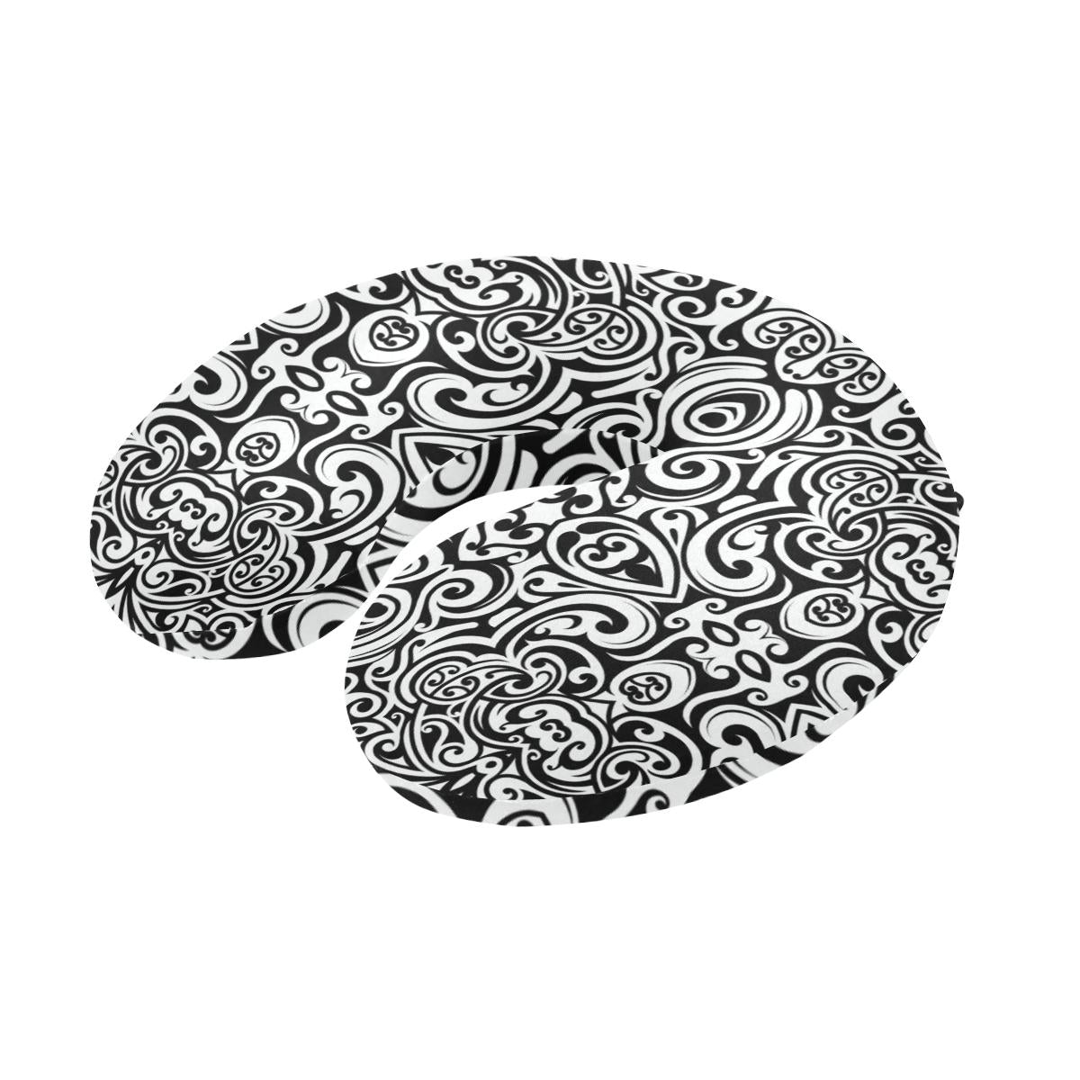 Polynesian Tattoo Pattern U-Shaped Travel Neck Pillow-JTAMIGO.COM
