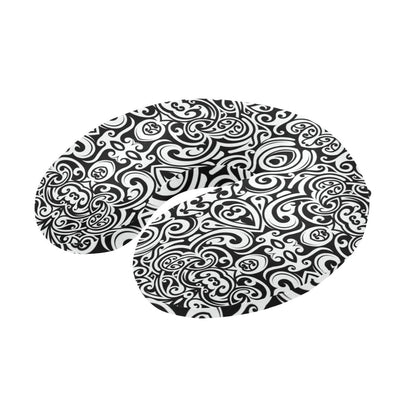 Polynesian Tattoo Pattern U-Shaped Travel Neck Pillow-JTAMIGO.COM