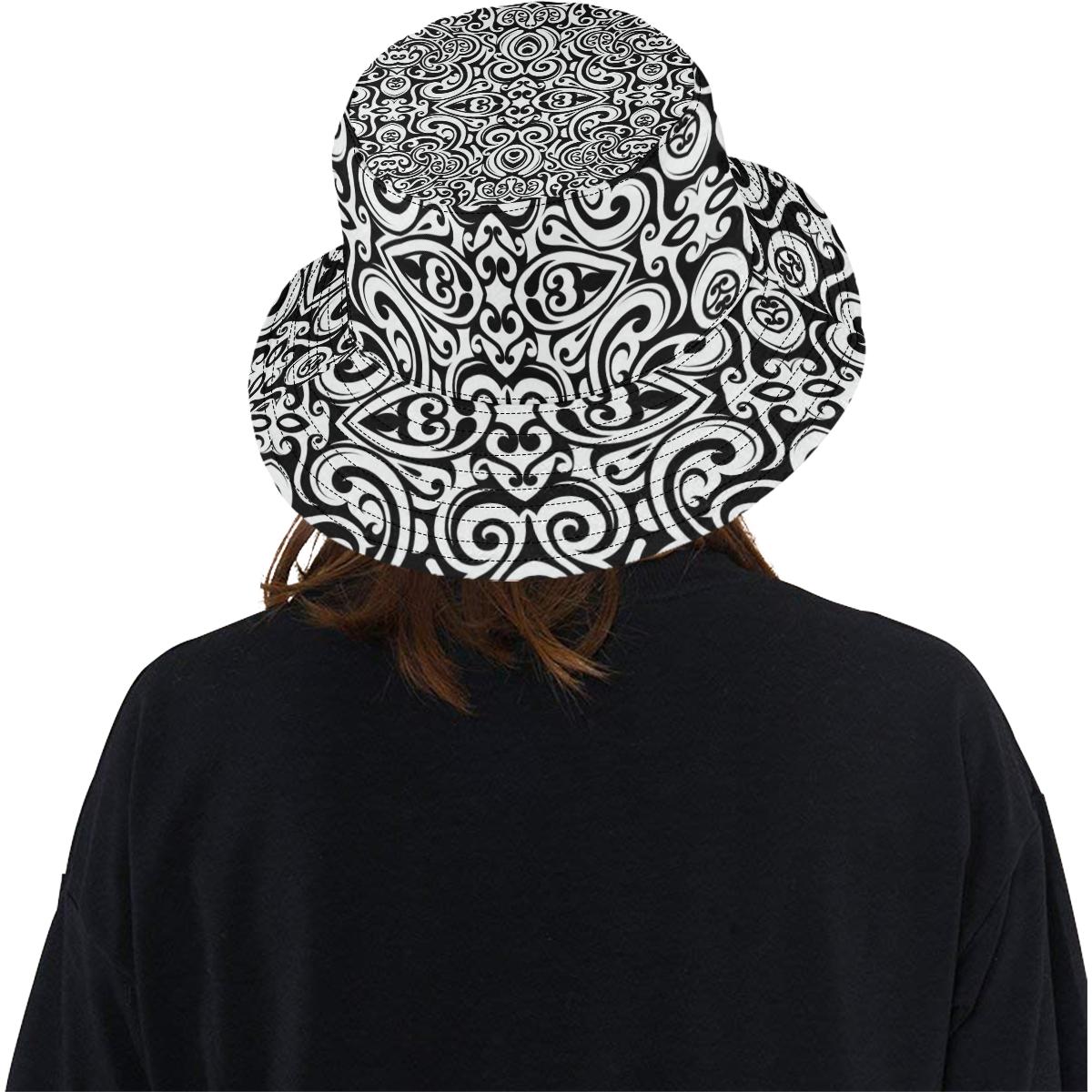 Polynesian Tattoo Pattern Unisex Bucket Hat
