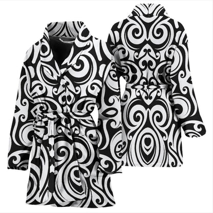 Polynesian Tattoo Pattern Women Bath Robe-JTAMIGO.COM