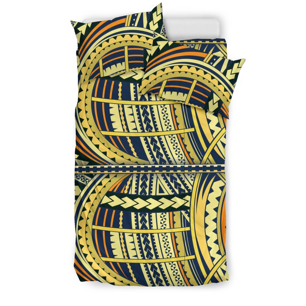 Polynesian Tattoo Print Duvet Cover Bedding Set