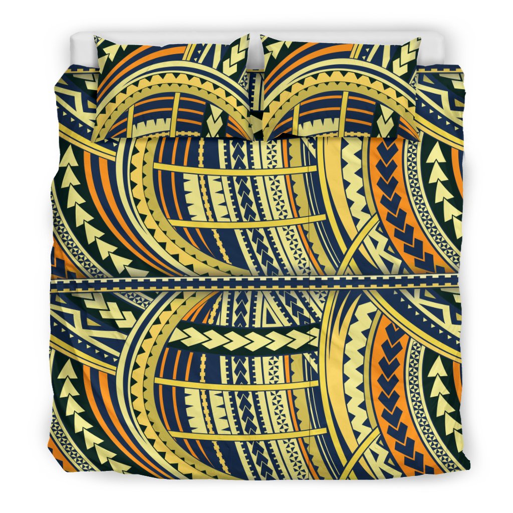 Polynesian Tattoo Print Duvet Cover Bedding Set