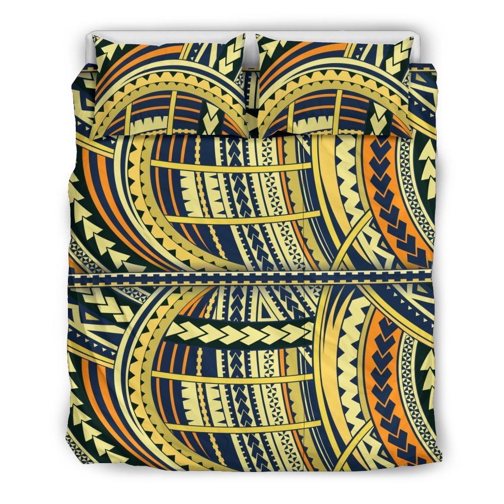 Polynesian Tattoo Print Duvet Cover Bedding Set