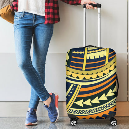 Polynesian Tattoo Print Luggage Cover Protector