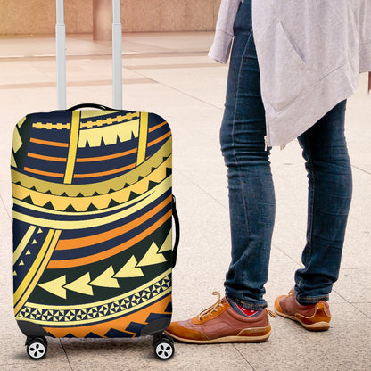 Polynesian Tattoo Print Luggage Cover Protector