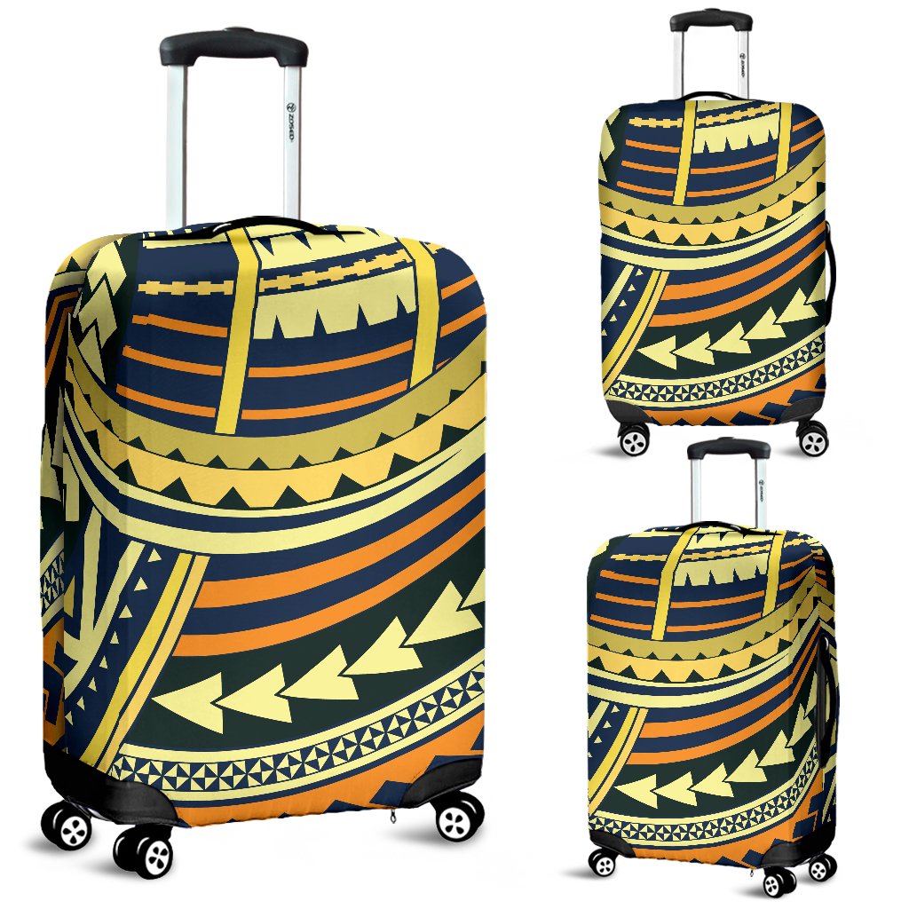 Polynesian Tattoo Print Luggage Cover Protector