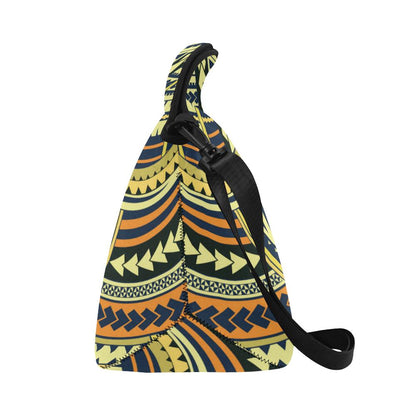 Polynesian Tattoo Print Neoprene Lunch Bag (Model 1669)(Large)-JTAMIGO.COM