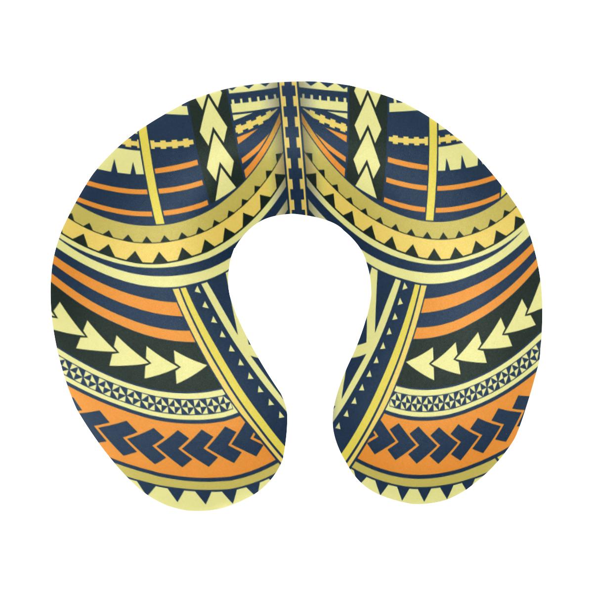 Polynesian Tattoo Print U-Shaped Travel Neck Pillow-JTAMIGO.COM