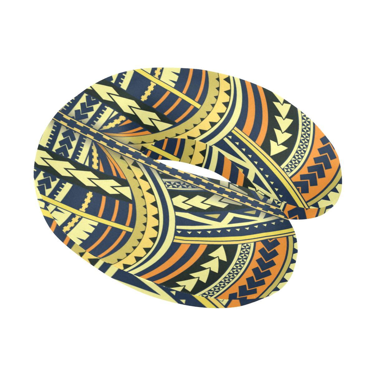 Polynesian Tattoo Print U-Shaped Travel Neck Pillow-JTAMIGO.COM