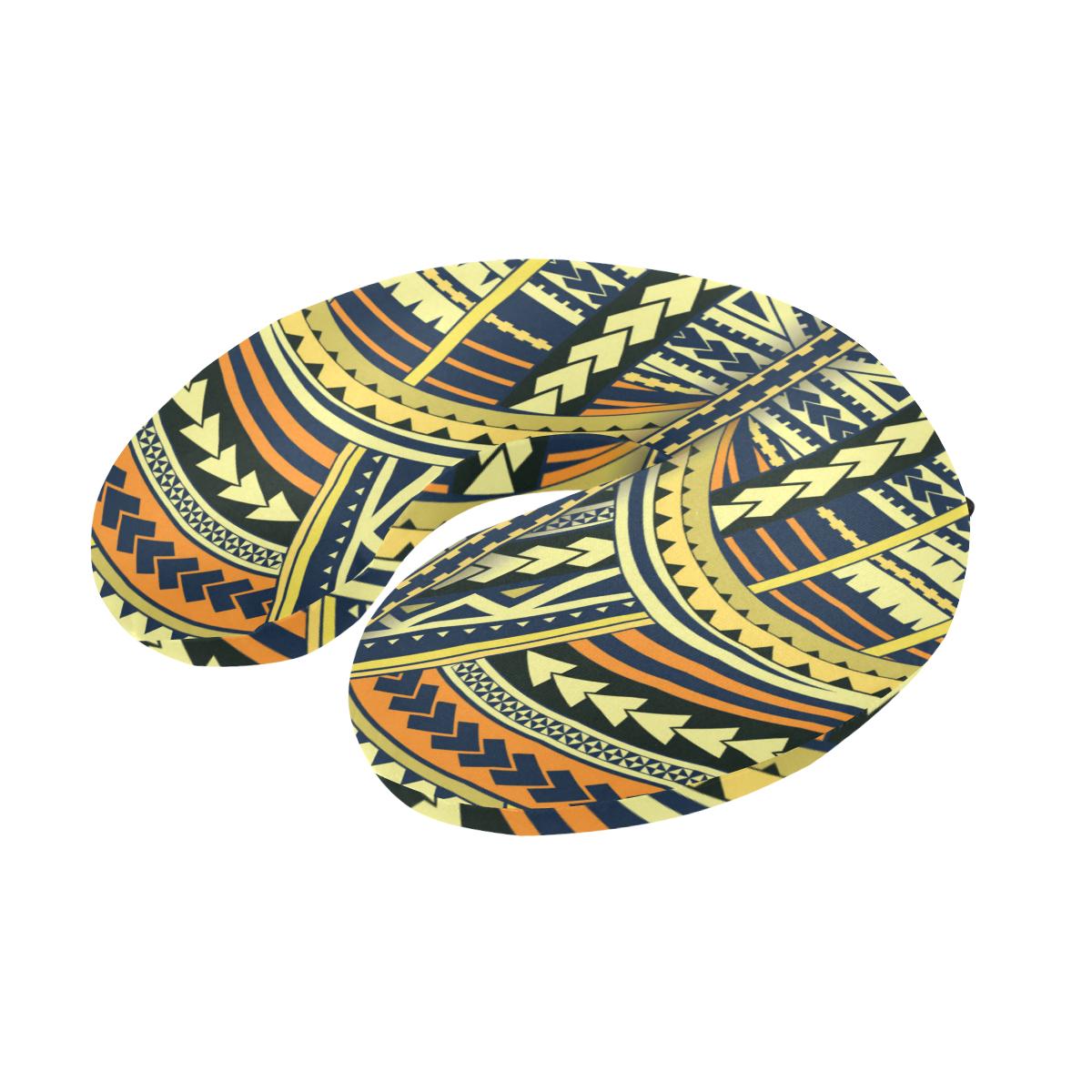 Polynesian Tattoo Print U-Shaped Travel Neck Pillow-JTAMIGO.COM