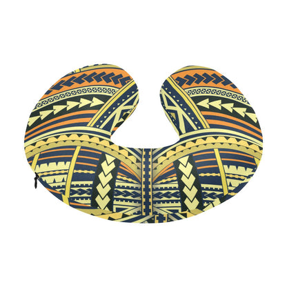 Polynesian Tattoo Print U-Shaped Travel Neck Pillow-JTAMIGO.COM