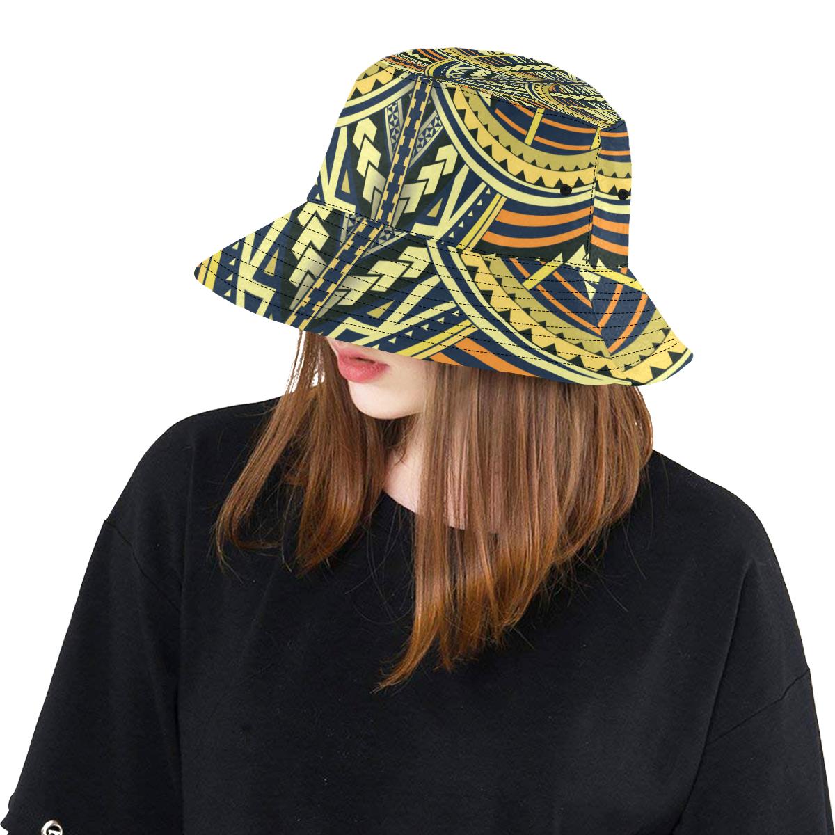 Polynesian Tattoo Print Unisex Bucket Hat