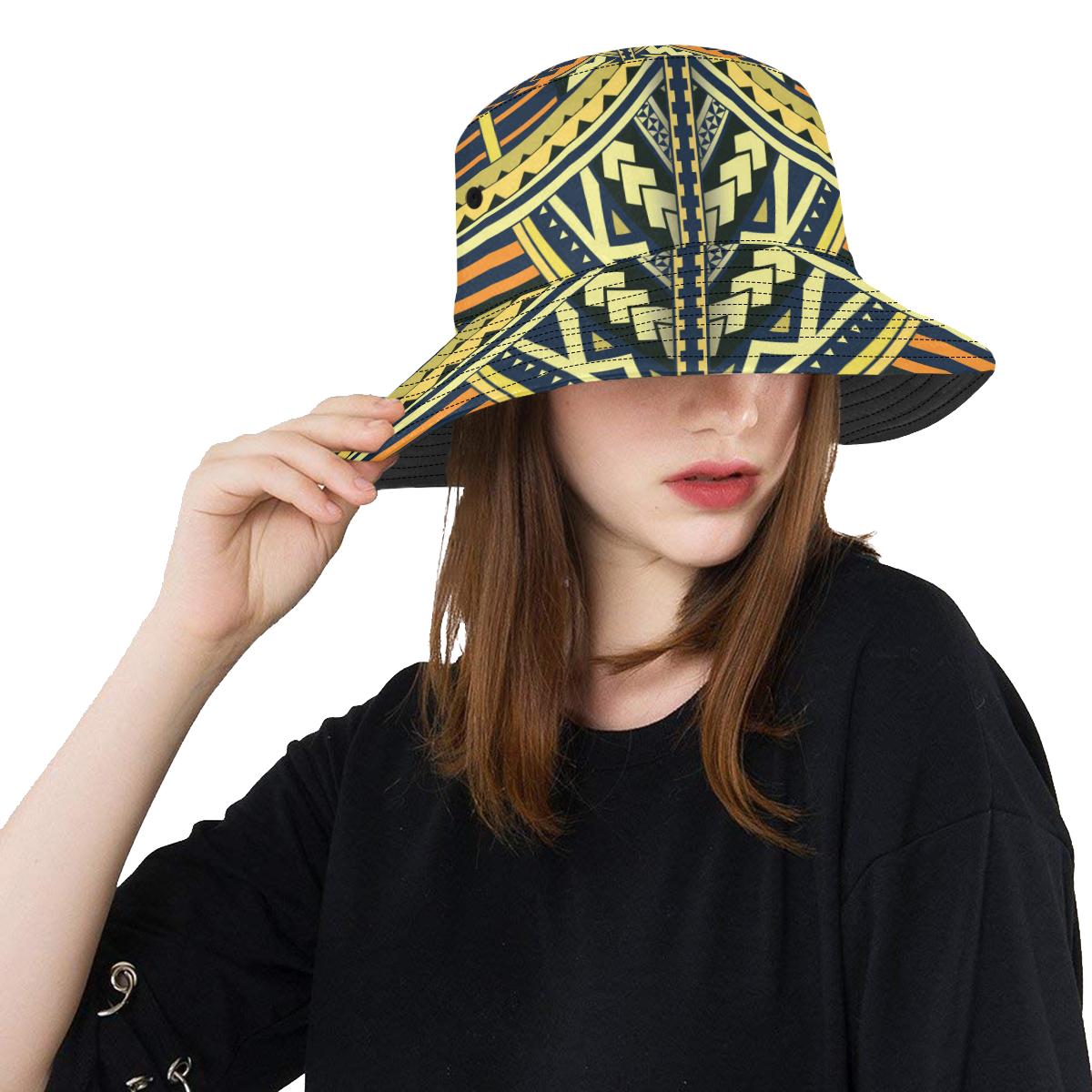 Polynesian Tattoo Print Unisex Bucket Hat