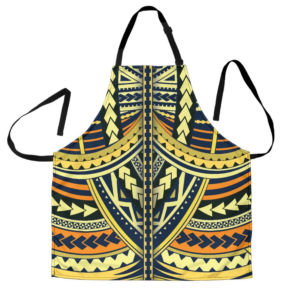 Polynesian Tattoo Print Women Apron